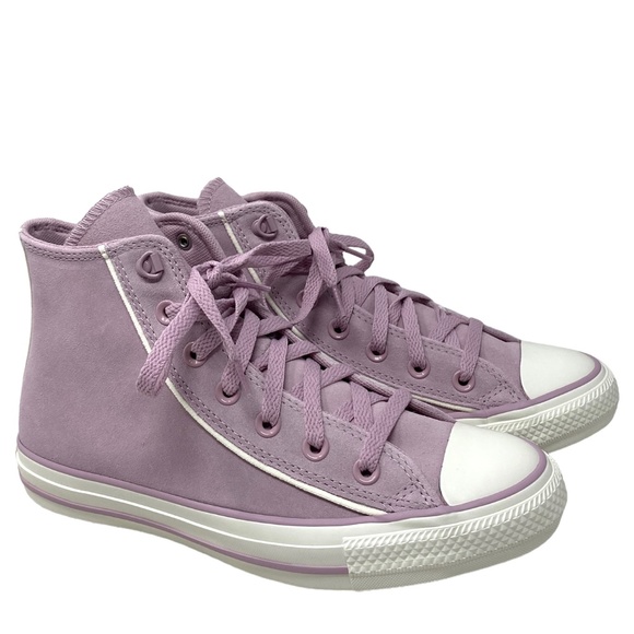 Converse Chuck Taylor High Shoes Suede Pink For Women Casual Sneakers SB A05413C - Picture 2 of 10